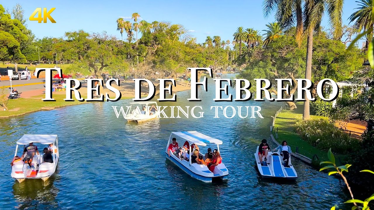 Relaxing Walking Tour in Buenos Aires | Parque Tres de Febrero and El Rosedal Garden Urban Nature