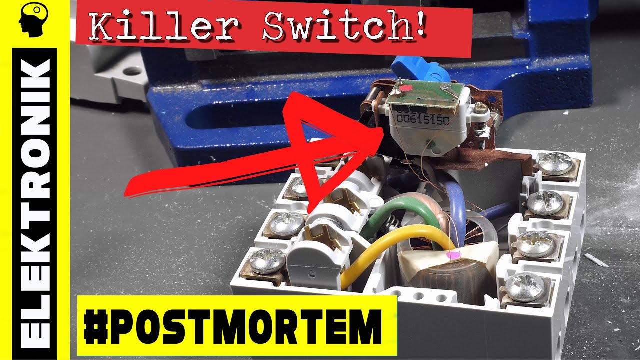 Autopsie: Tödlicher RCD (FI) Schalter (Teardown und Fehlersuche).