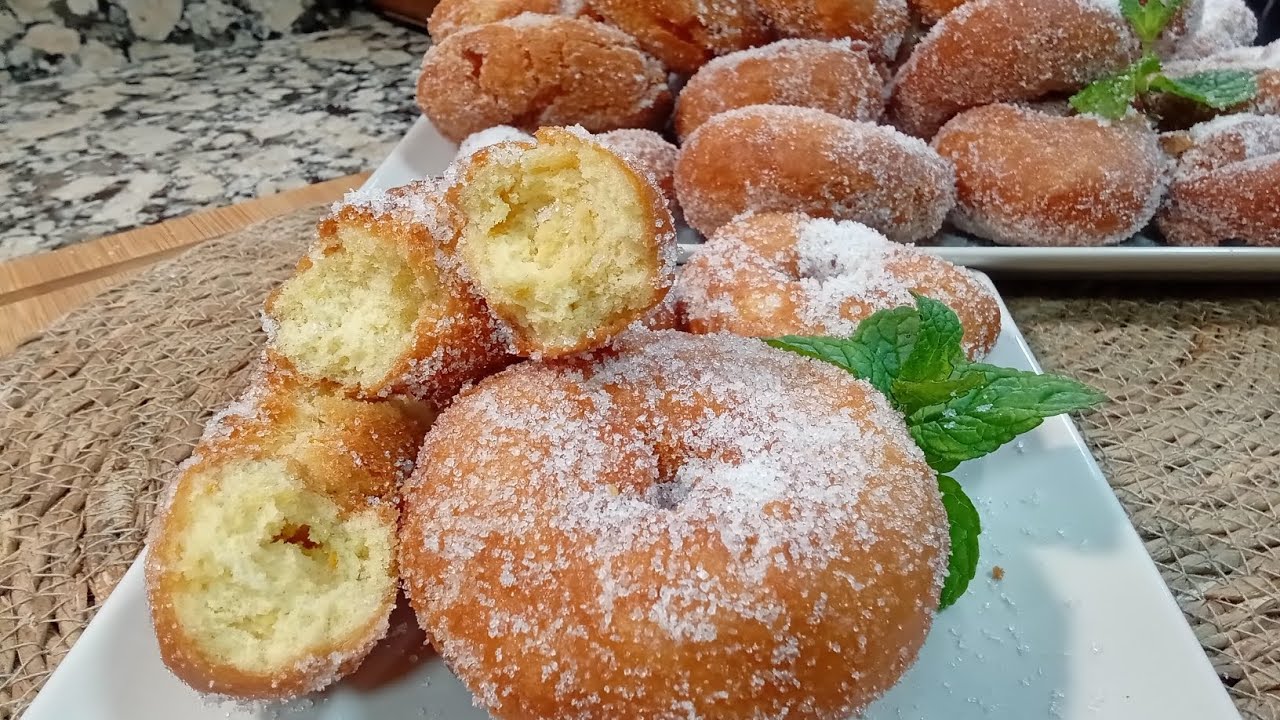 Super ESPONJOSAS fáciles y deliciosas ROSQUILLAS DE NARANJA las que duran tiernas varios días