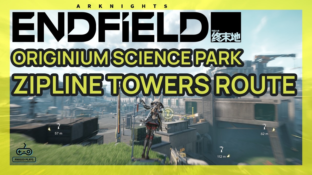 Originium Science Park Zipline Route - Rare Nodes, Depot, & Recycling Station [Arknights Endfield ]