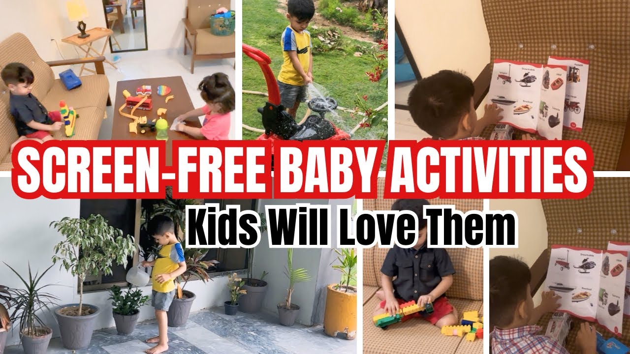 Babies Toddlers Activities at Home | How to Keep kids Busy | No Screen Time Ideas