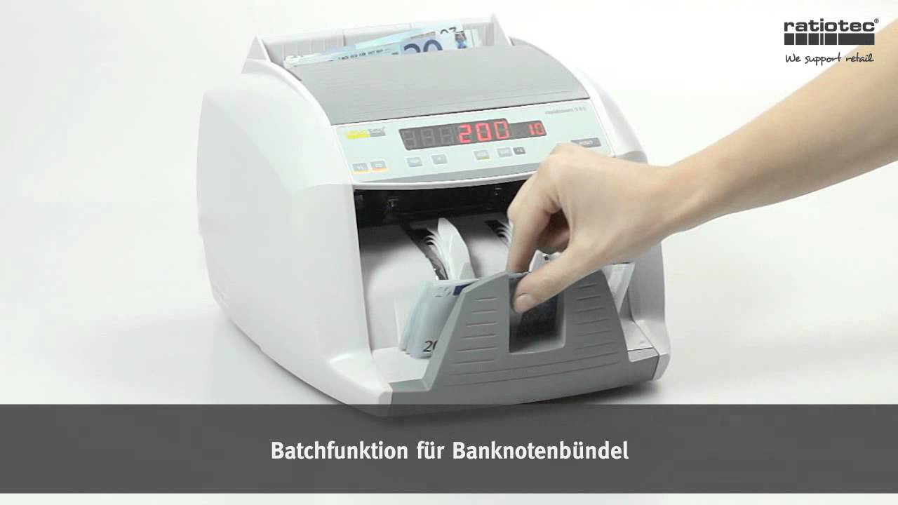 Ratiotec S85 rapidcount Geldscheinz&auml;hler MT MG IR