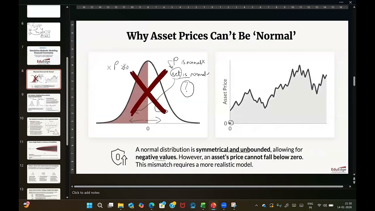 CFA - L1: Monte Carlo Simulation Practice in Excel