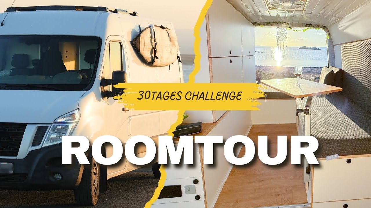 Vanlife Roomtour 🚐 Camper Selbstausbau in 1 Monat fertig! Nissan NV400, Opel Movano, Renault Master