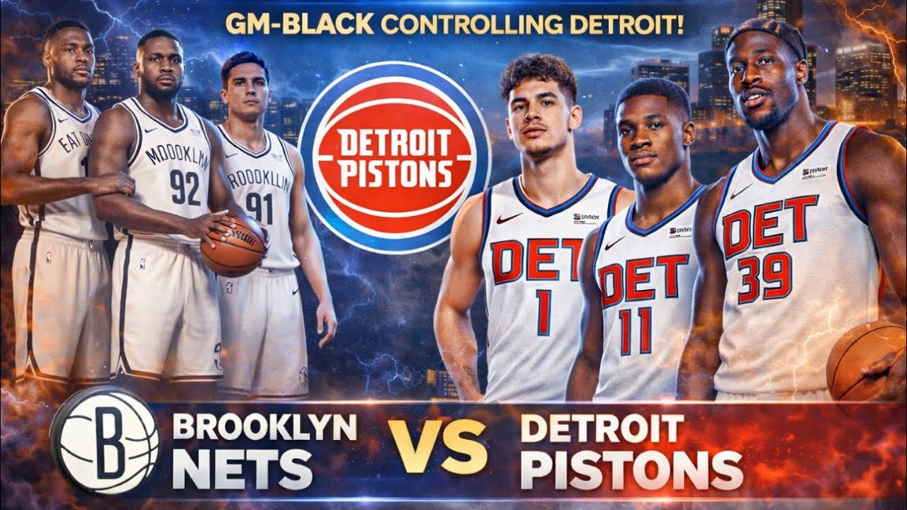 (Upset 🚨 🔥(All-Era showdow)🔥(Brooklyn Nets) 6-4 vs 4-5 GM-Black (Detroit Pistons)
