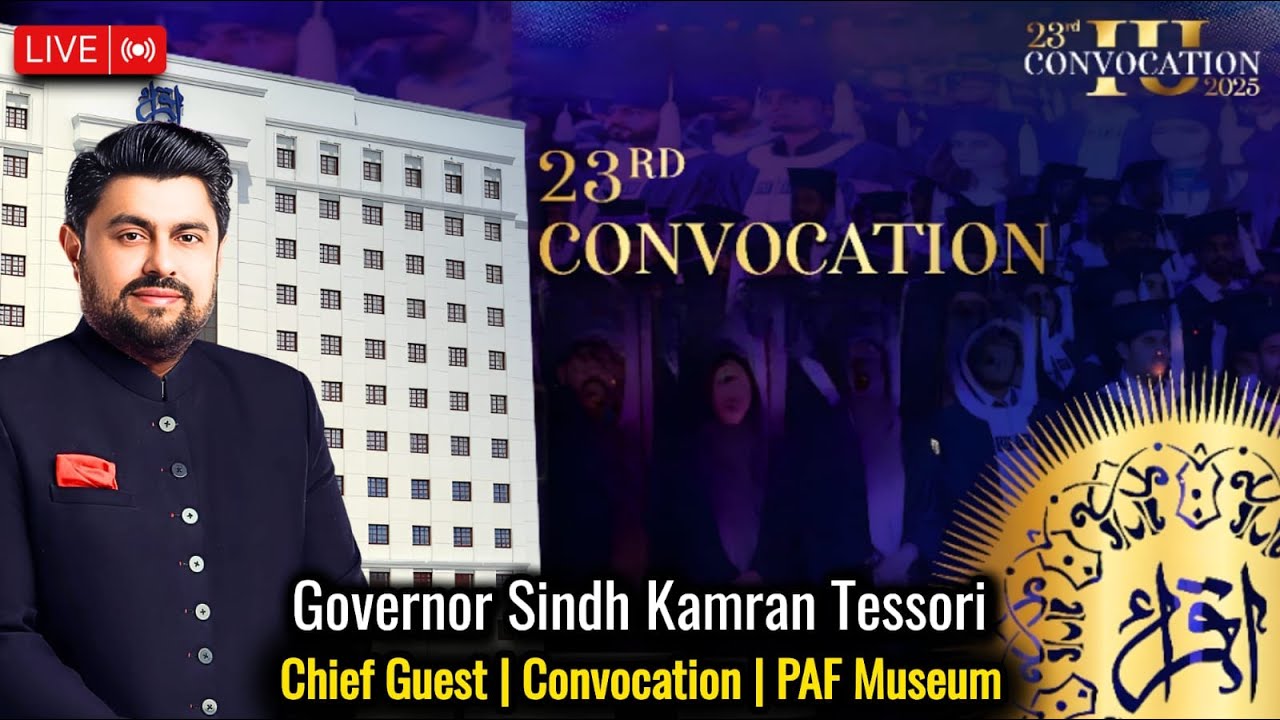 Live 🔴| Attends 23rd Convocation Of IQRA University | Kamran Tessori