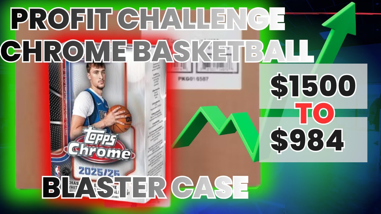 Выгодный розыгрыш кейса Topps Chrome Basketball Blaster Case 2025, 1-й раунд!! Удар Купера Флэгга!!!