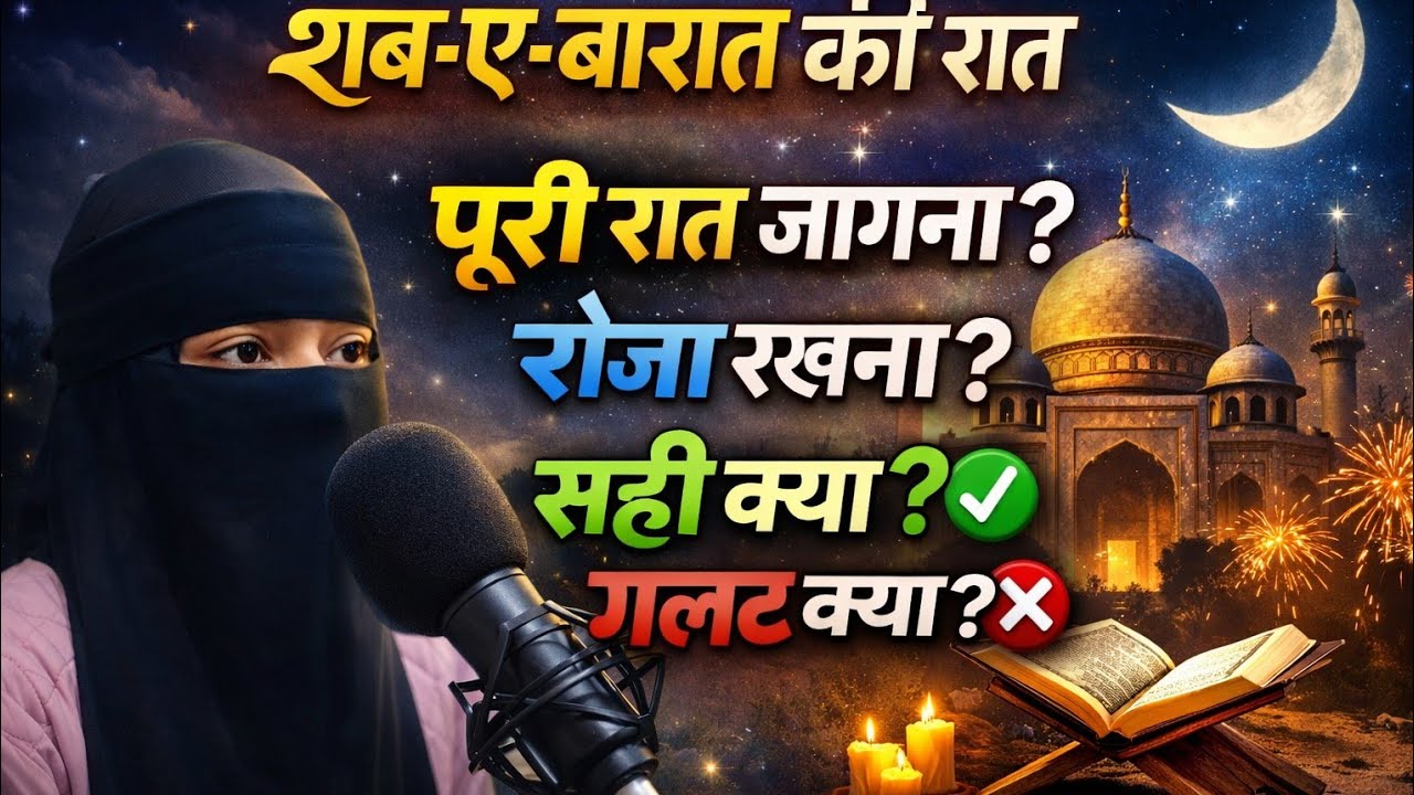 शब-ए-बरात की रात पूरी रात जागना और रोज़ा रखना सही है या गलत? | Shab e Barat | सही क्या ❓ गलत क्या ❌