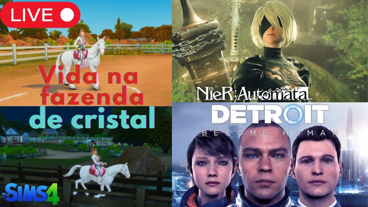 🔴​Sabadão Com  Nier Automata EP22 | ​Detroit Become Human EP5 & The Sims 4 Vida Na Fazenda EP8!