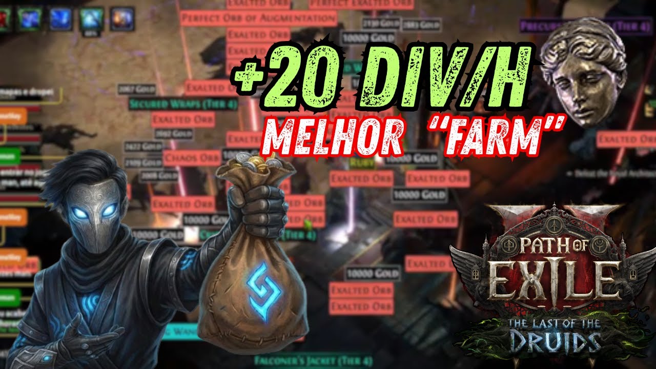 +20D/HORA ¦ FARM CLT PARA QUEM NÃO TEM TEMPO ¦ ABUSEM ANTES DE TODOS !! #poe2 #farm #poe1 #bestfarm