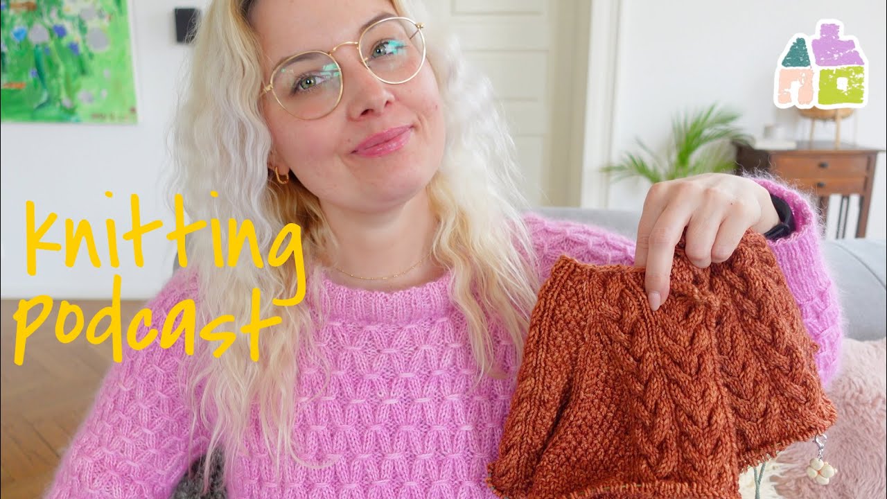 🧶☕️Knitting Podcast 🎀I finished my Jenny Sweater & Cast on a new Cardigan !✨