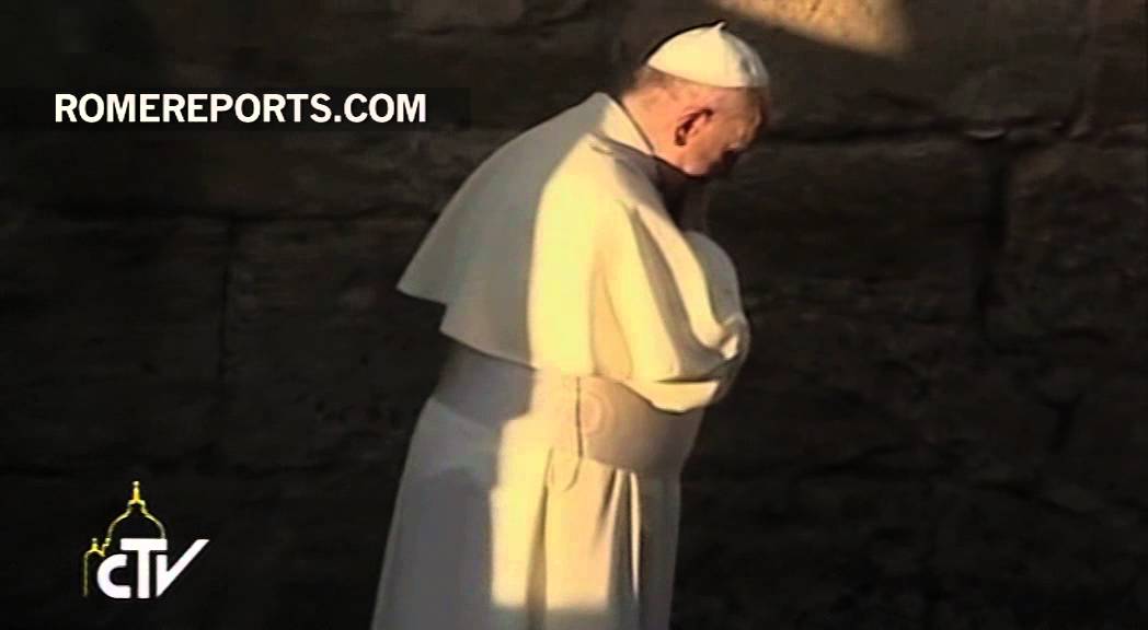 Pope Francis blessed the waters of the Jordan River
