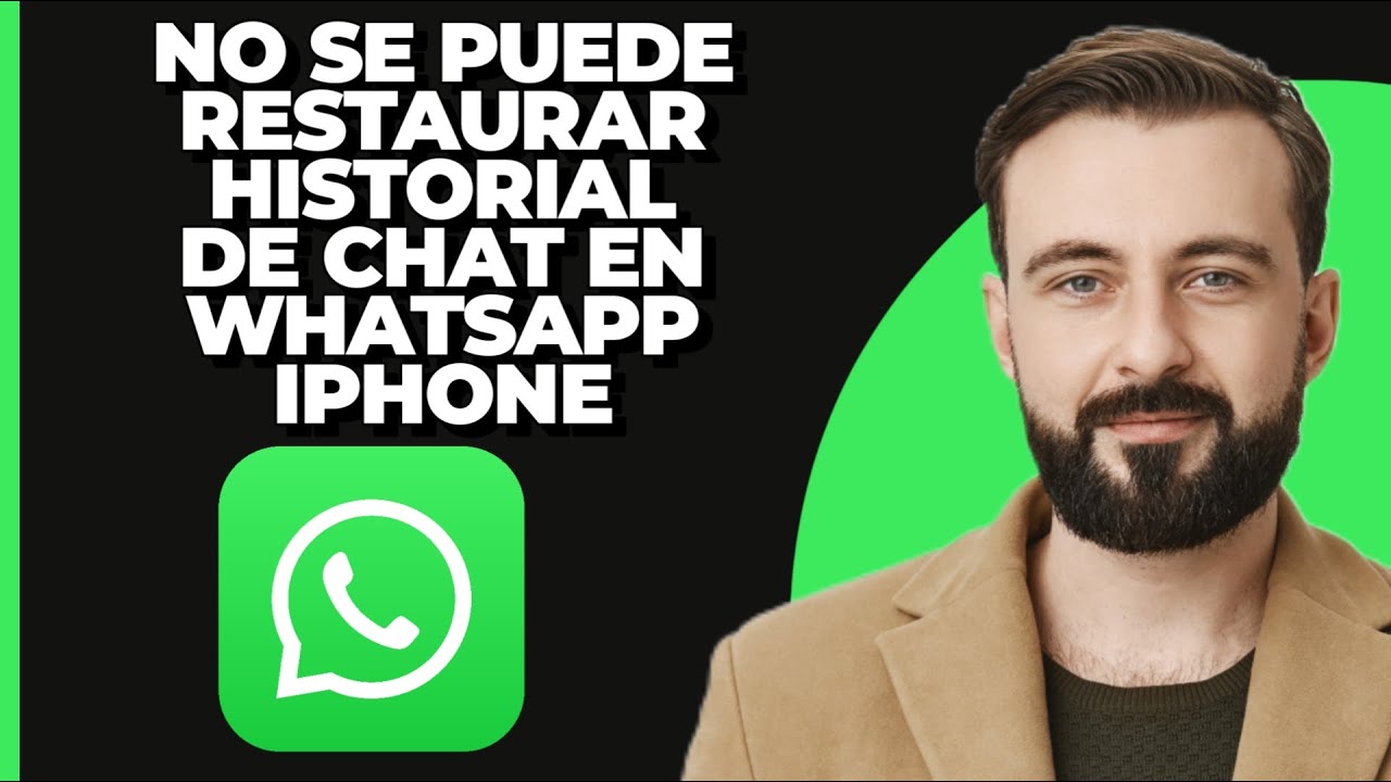 C&oacute;mo Arreglar No Se Pudo Restaurar el Historial de Chats de WhatsApp en iPhone | WhatsApp No Pudo