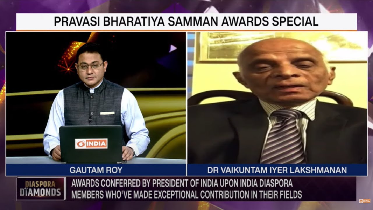 Diaspora Diamonds || Interaction with Pravasi Bhartiya Samman Awardee Dr Vaikuntam Iyer Lakshmanan