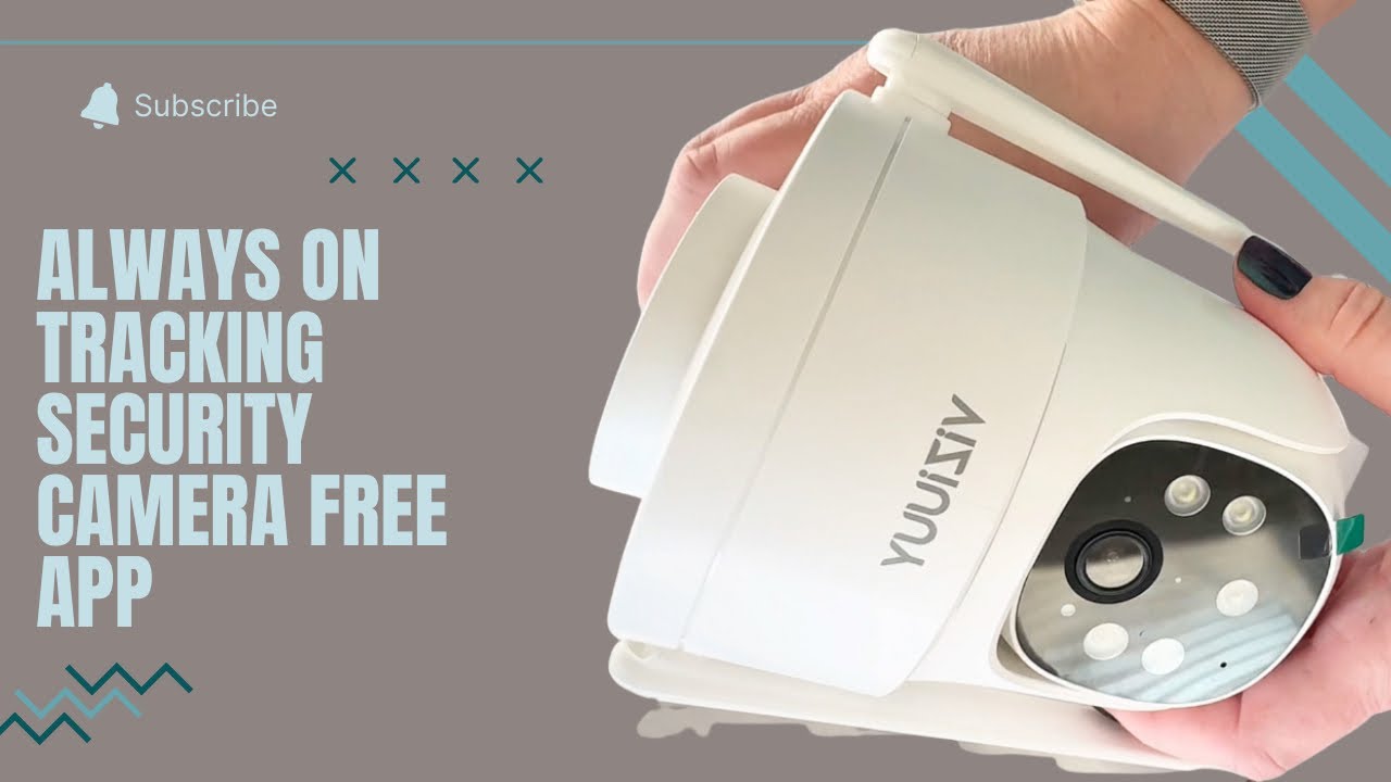 Always on tracking security camera with free subscription plan by Viziuuy