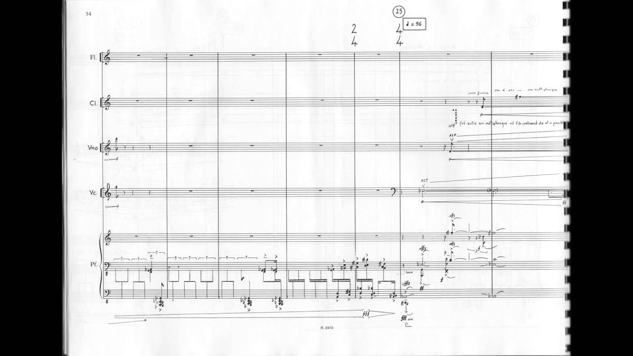Gérard Grisey - Talea (w/ score) (for five instruments) (1986)