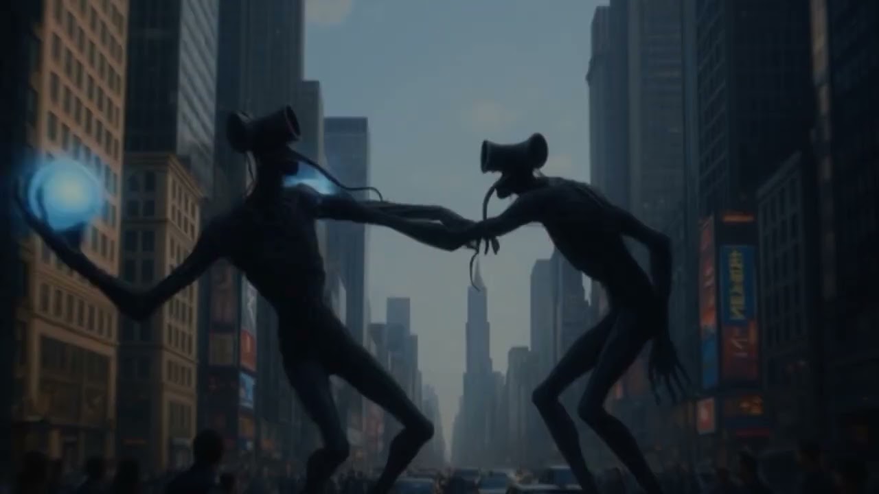 Siren Head City Duel #sirenhead #monster #memes #funny #viral #youtube #video #fypシ #trend 