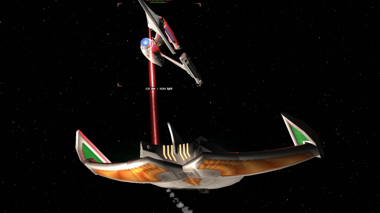 Can the USS Enterprise A defeat the TMP Era Romulan Warbird? | Star Trek Bridge Commander