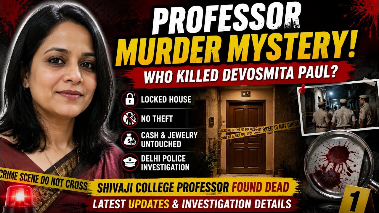 Delhi Professor Murder Case: Devosmita Paul Found Dead in Locked House | Delhi Police Investigation