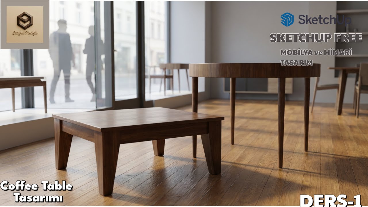 SketchUp Free Ders 1 | Coffee Table Çizimi