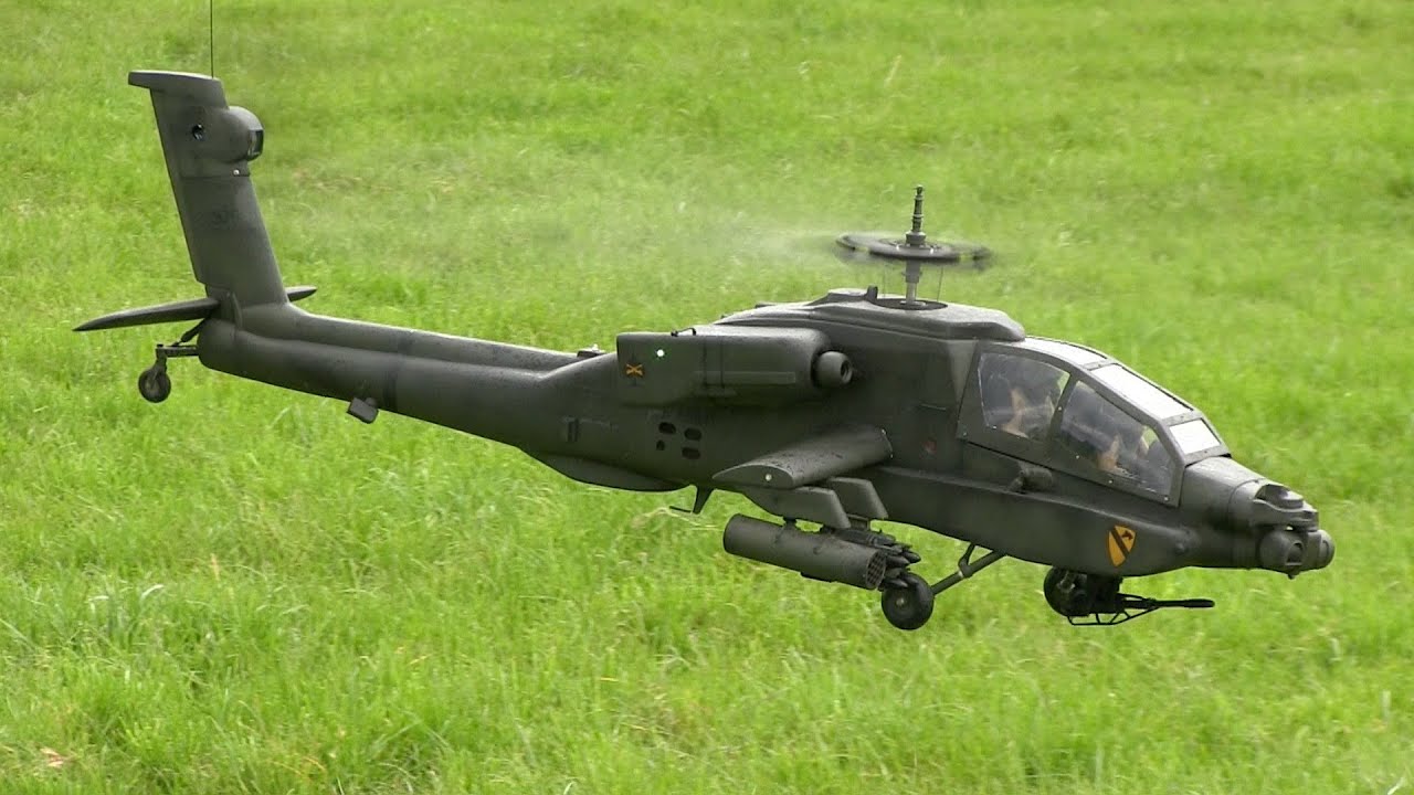 Scale Hughes and Apache Helicopter