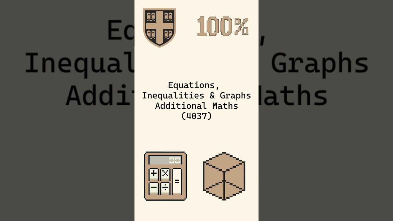 Equations Inequalities & Graphs | Additional Maths 4037 | Notes | #4037#maths#caie#olevel #cambridge