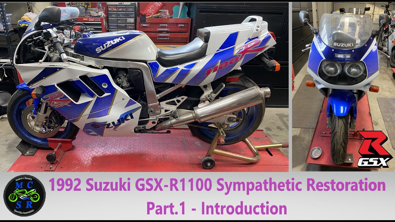 92' GSXR1100 Restoration Prt1 - Introduction to this cool classic and what we have planned for it!