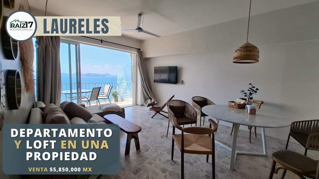 Departamento DOS en UNO, con acceso directo al MAR $5,850,000mx