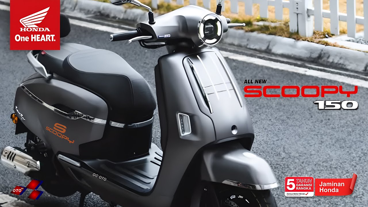 KEREN 🔥 HONDA LUNCURKAN ALL NEW HONDA SCOOPY NS150 LA TAHUN 2025 SKUTIK RETRO BARU
