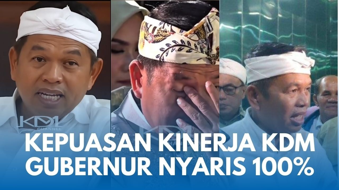 1 TAHUN KANG DEDI GUBERNUR JABAR: Kepuasan Kinerja KDM Memimpin Pemprov Jabar 95,5%