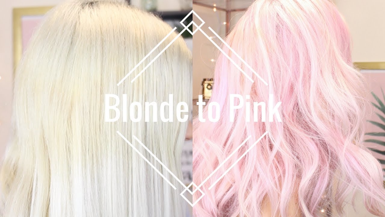 How to: Blonde to Pastel Pink Hair