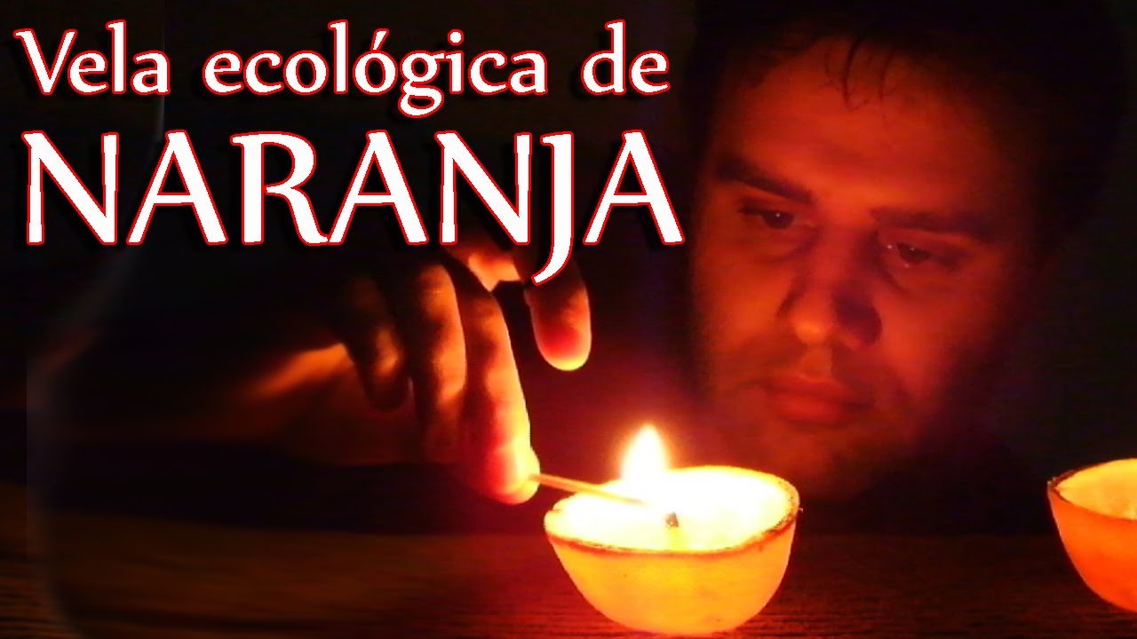 Vela ecológica de naranja │Experimento de física y biología