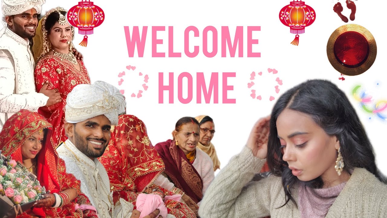 Bhaiya bhabhi ka welcome🎀🪷 || bhabhi n diya hmara sath 😂🫶🧿 #galaxyofmemories #viral #wedding #fun 
