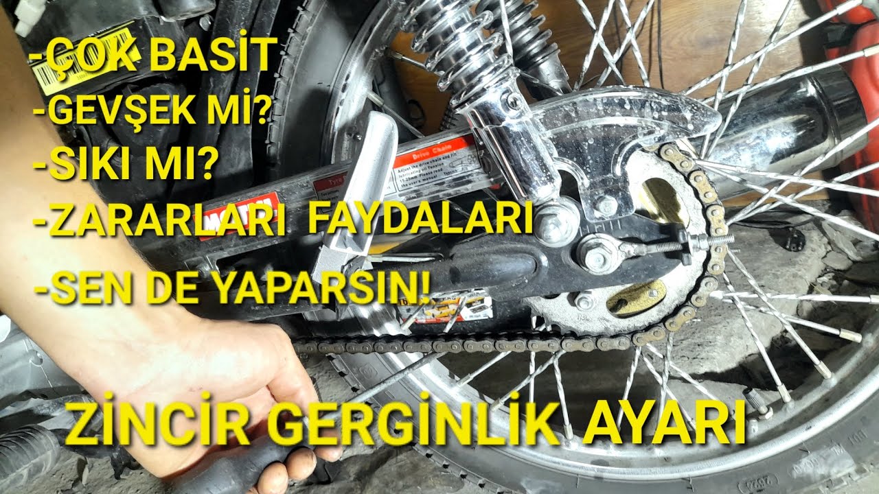 Motosiklet Zinciri Gergi Ayarı Nasıl Yapılır?