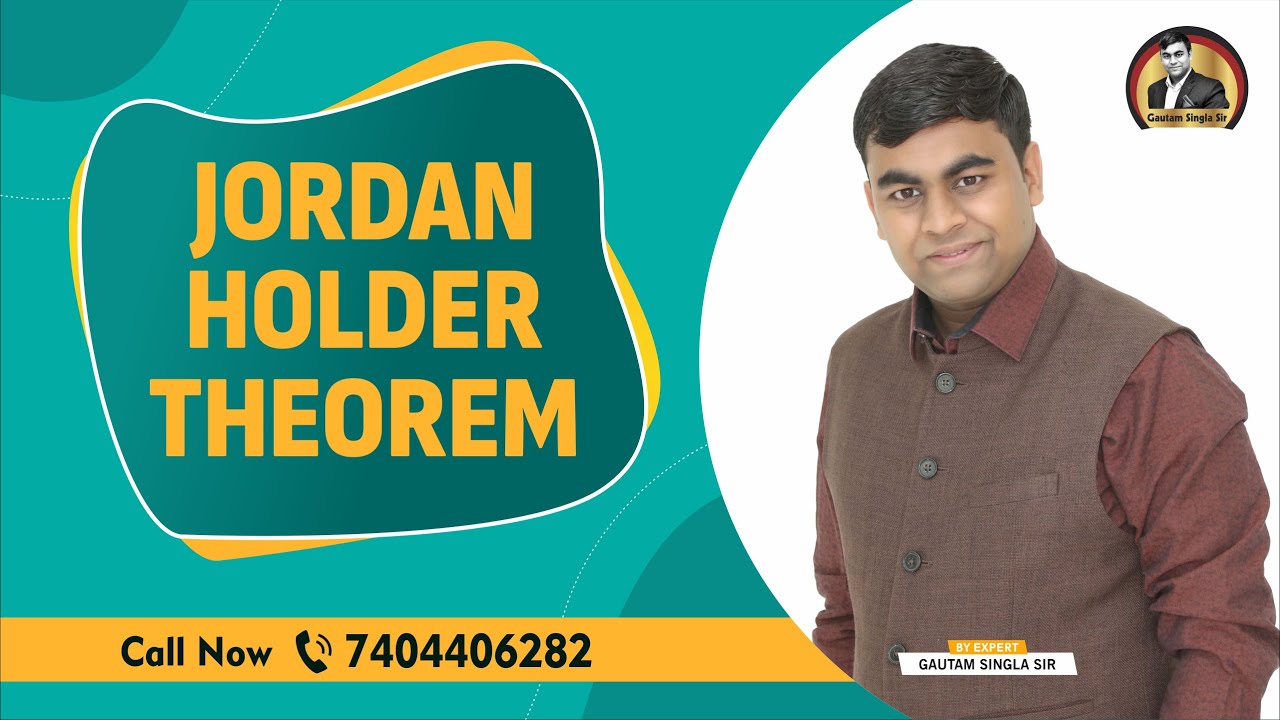Jordan Holder Important Theorem of M.Sc. Mathematics Advanced Algebra by 