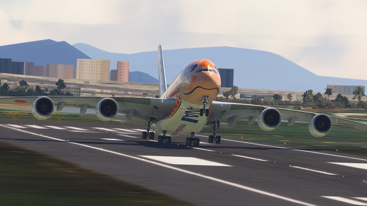 ANA Airways! Near-Crash Over Water Before Landing at Zen Boan Airport