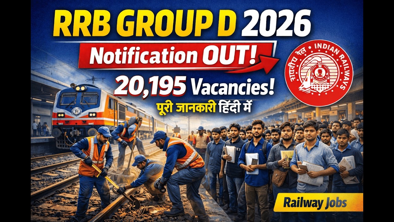 RRB Group D Notification | Full Details in Hindi I 22,000+ Vacancies I 2026