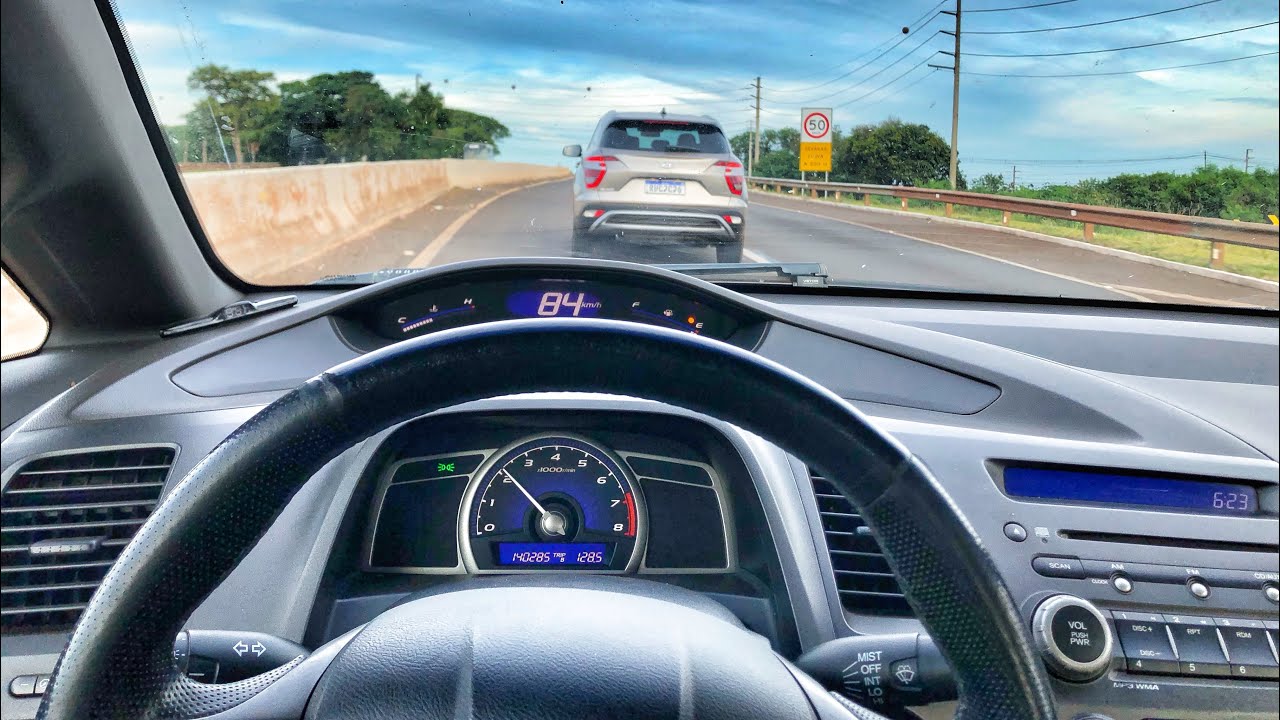 FUI PERSEGUIDO NA RODOVIA E ACELEREI TUDO DE CIVIC 1.8