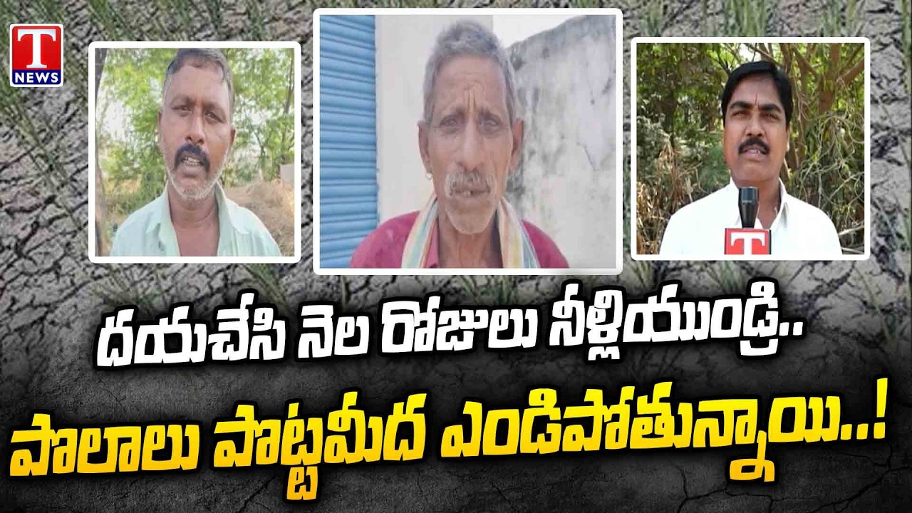 Thungathurthi Farmers Struggle For Irrigation Water | Crops Drying | Ground Reality | T News
