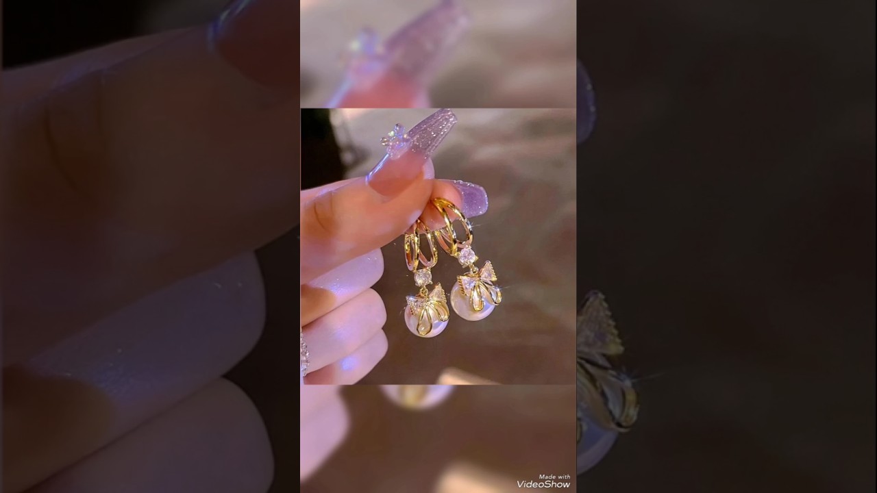 Trendy earing design#beautiful earing design#korean style earing#chain earing#stylish earing#jhumka#