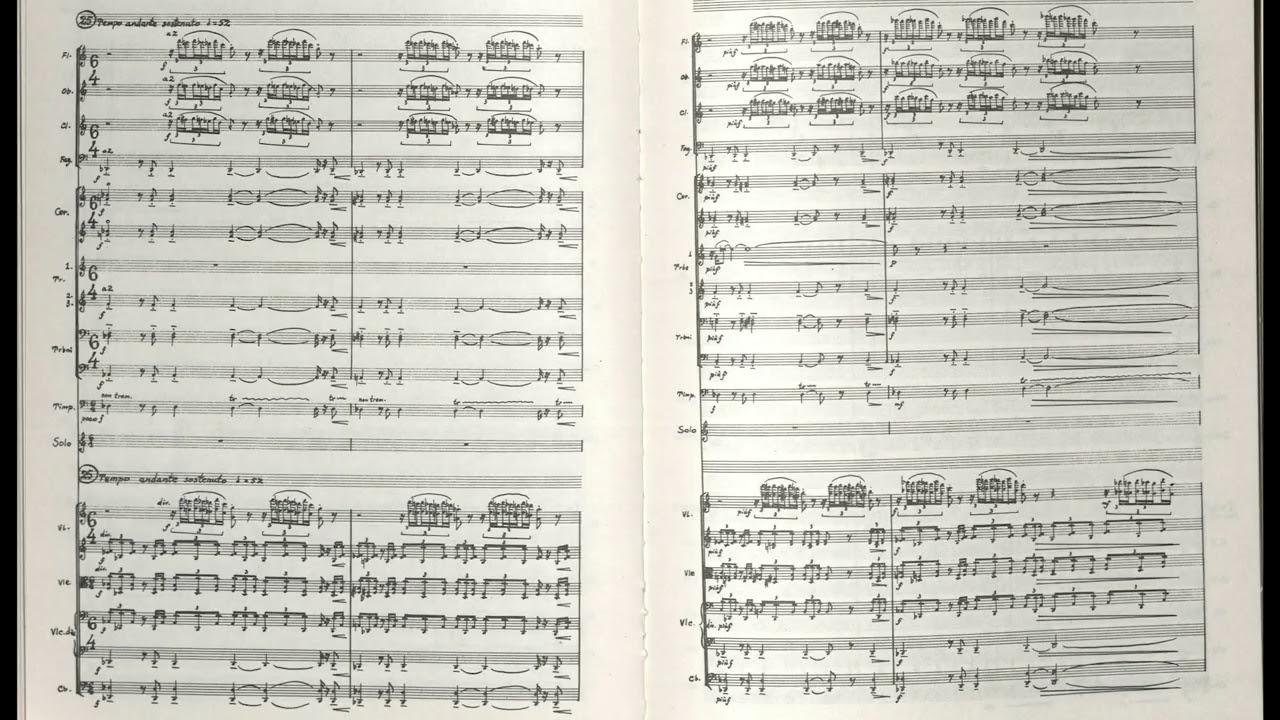 Eduard Tubin - Balalaika Concerto (Score Video)
