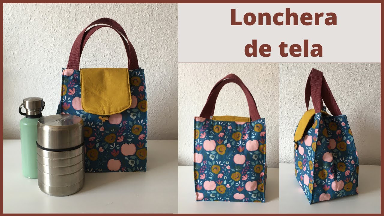 Lonchera de tela / Bolsa para merienda / SIN PATRON / Lunchbag nähen