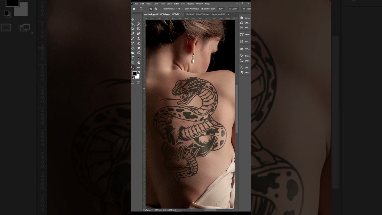 Add Tattoos LIKE A PRO in Photoshop 2024