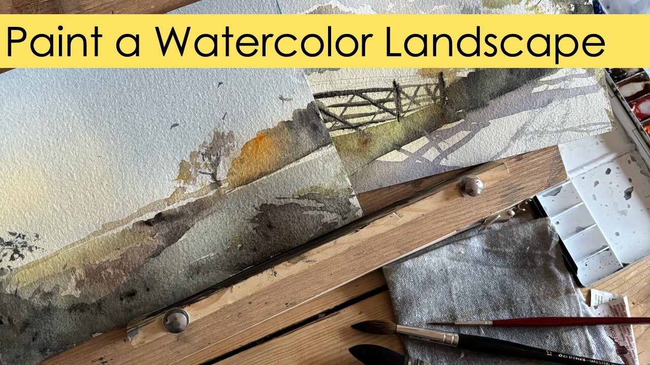 Painting a Landscape with Watercolours