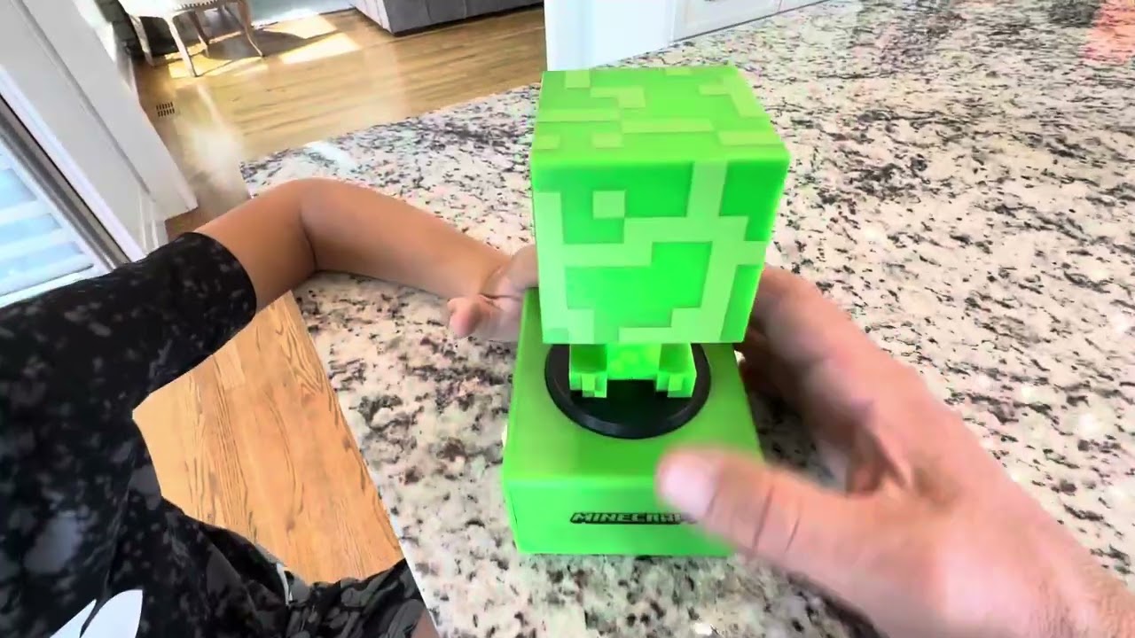 Paladone Minecraft Offical Licensed Creeper Icon Alarm Clock Features Minecraft Music and Night Ligh
