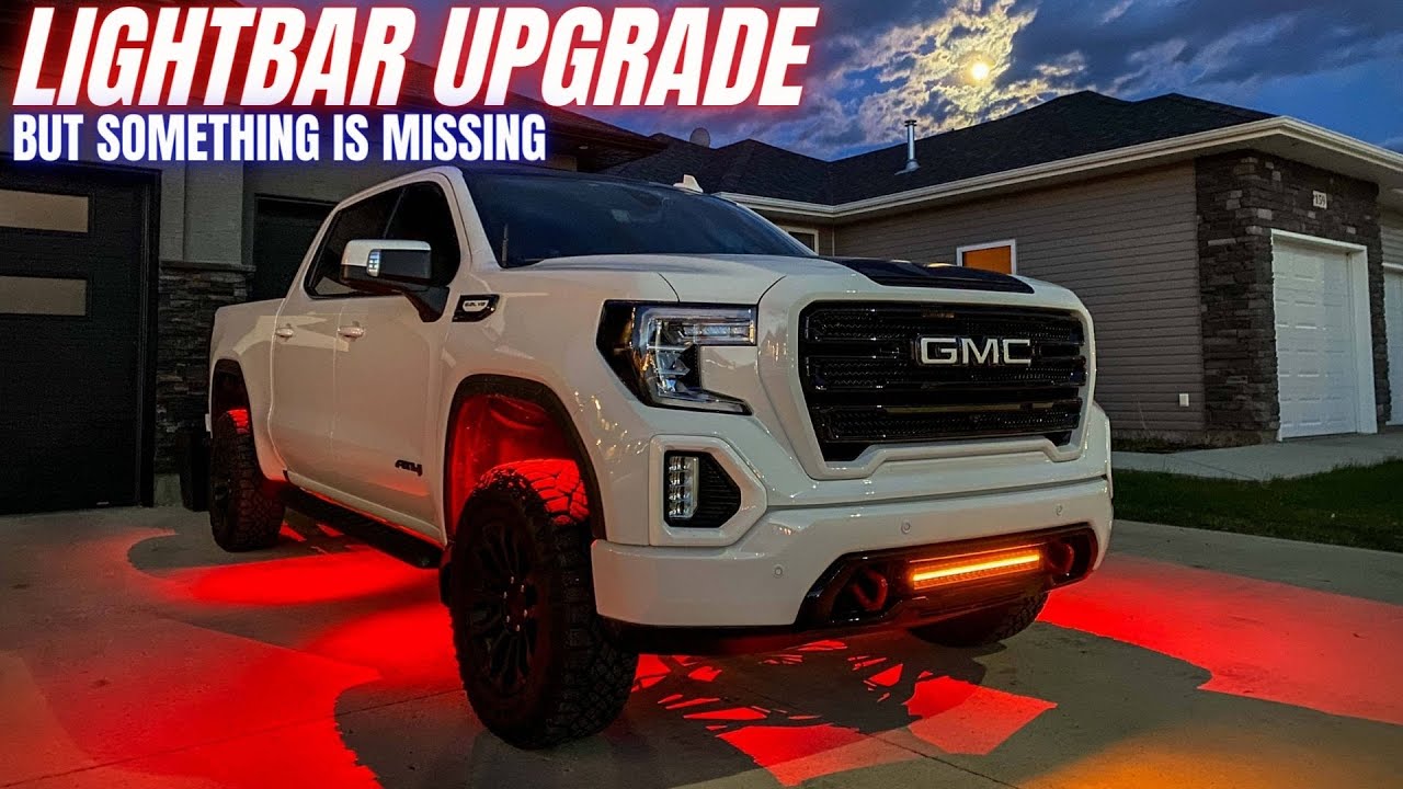 Premium Light Bar Upgrade – Was It Worth It? Custom Fit on GMC Sierra AT4!