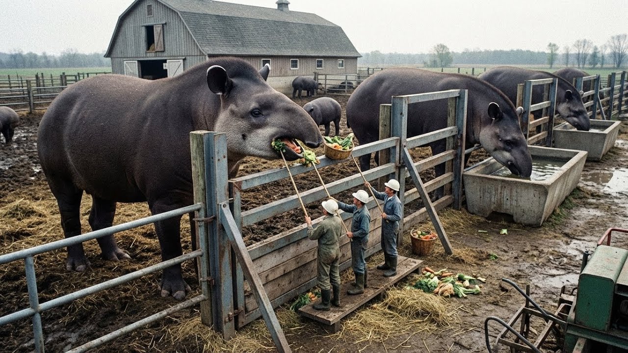 A Day in the Life of a Tapir | Professional Zoo Care Process