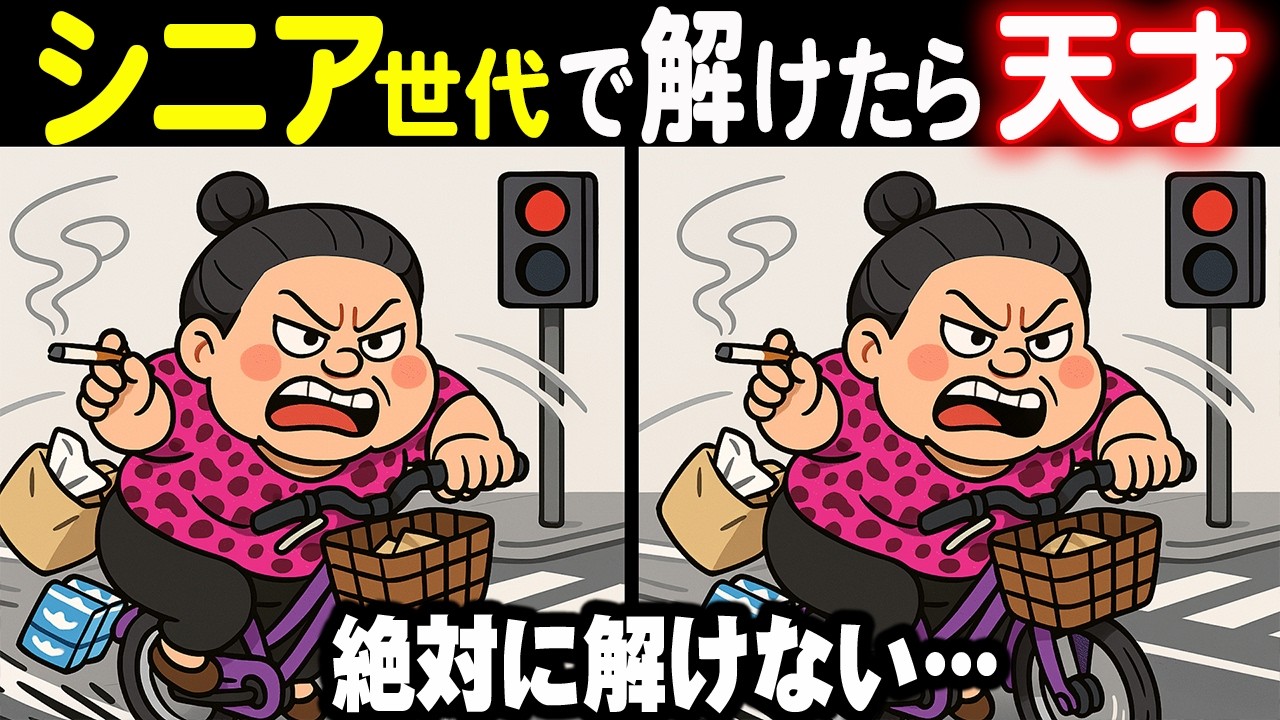 【難しいけど夢中になる間違い探しクイズ】意外と難しくて、ハマり過ぎ注意！