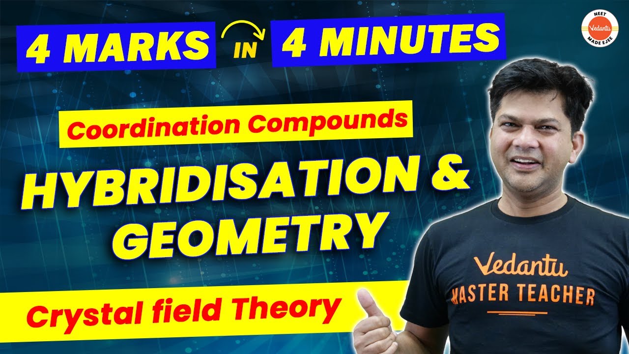 Coordination Compounds Class 12 Chemistry - Hybridization Geometry | 4 Marks in 4 Mint. | NEET 2023