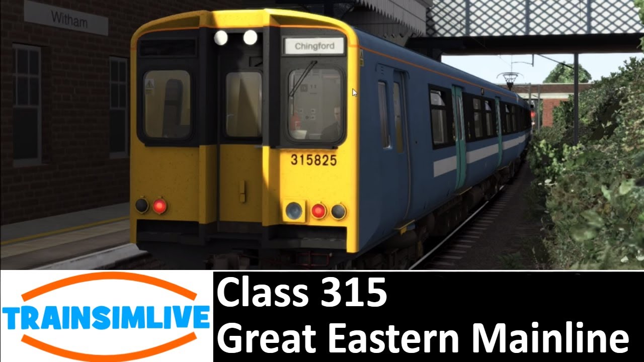 Train Simulator 2018 - 2F03 Braintree - Witham - Class 315 On GEML